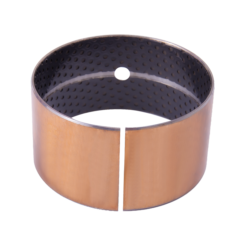 Cuscinetto di lubrificazione limite HZ2X in acciaio a basso tenore di carbonio POM/riempitivo al piombo (nero).