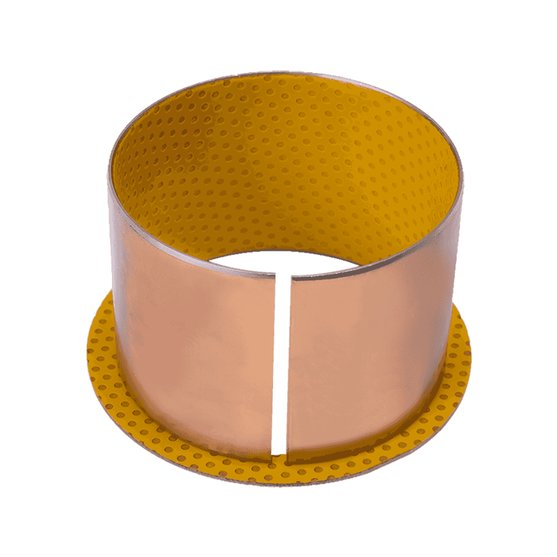 HZ2Y Cuscinetto di lubrificazione limite in rame sinterizzato poroso POM/riempitivo (giallo).